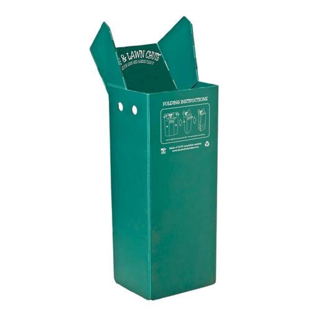 Leaf and Lawn Bag Holder Reusable Plastic Chute Easy Garden Waste