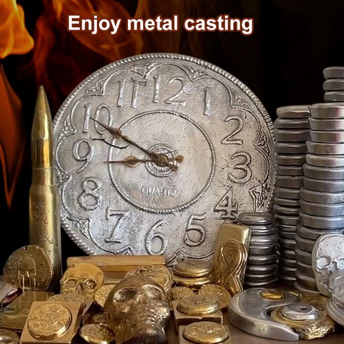 3KG Metal Melting Furnace Gold Silver Aluminum Copper Smelter w/Crucible 1800W