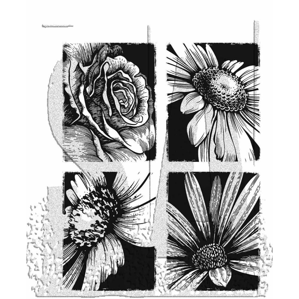 Tim Holtz Stampers Anonymous "BOLD BOTANICALS" Rubber Cling Stamp Set