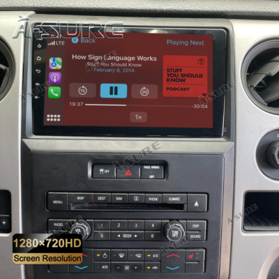 Android 12 Apple CarPlay Car Radio Stereo For Ford F150 F-150 2009-2014 High-end