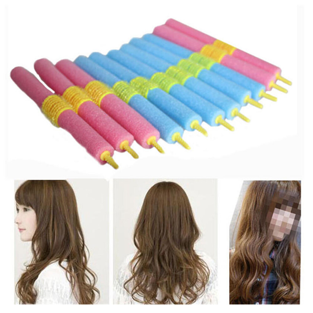 24pcs Magic Soft Foam Hair Roller Curler Hair Styling Twist