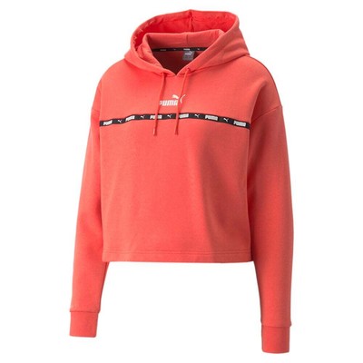 

Puma Power Tape Pullover Hoodie Pl Женская розовая повседневная верхняя одежда 67224335, Розовый