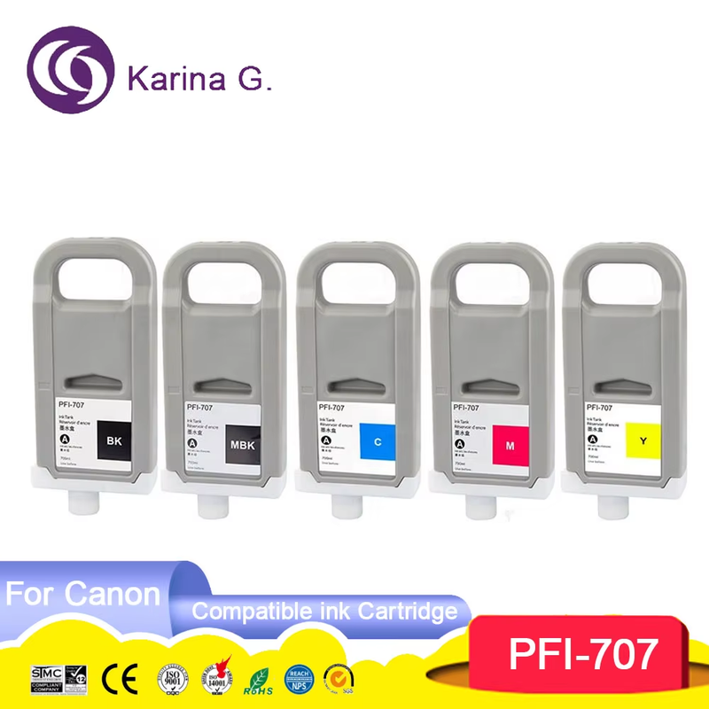 PFI707 PFI-707 PFI 707 Premium Color Compatible Ink Cartridge for iPF 830 840 8