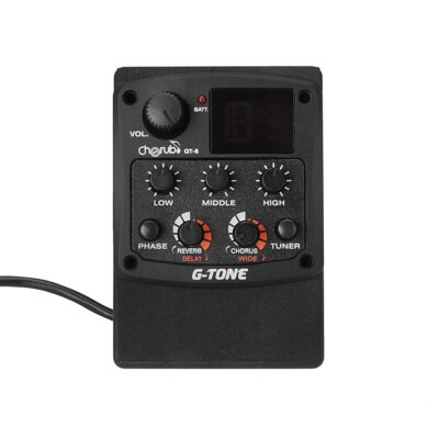 Cherub Acoustic Guitar Pickup 3 Band EQ Tuner Reverb Delay Chorus Preamp Pickup