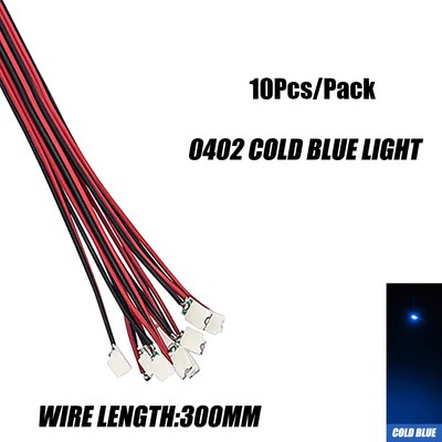 10pcs Micro SMD LED 0402 0603 Pre-Soldered Light 3V Model Wired Railway LEDs