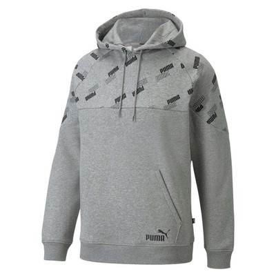 

Puma Power Aop Pullover Hoodie Мужская серая повседневная верхняя одежда 58939503, Grey