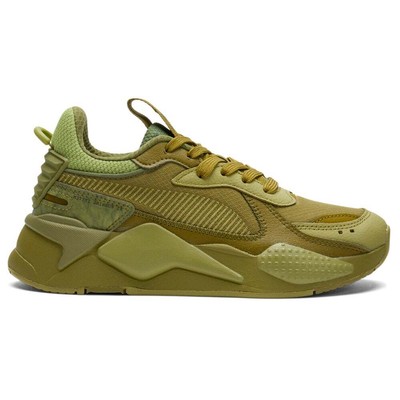 

Puma RsX Green Shades на шнуровке молодежные зеленые кроссовки для мальчиков повседневная обувь 39167001, Зеленый, Puma RsX Green Shades Lace Up Youth