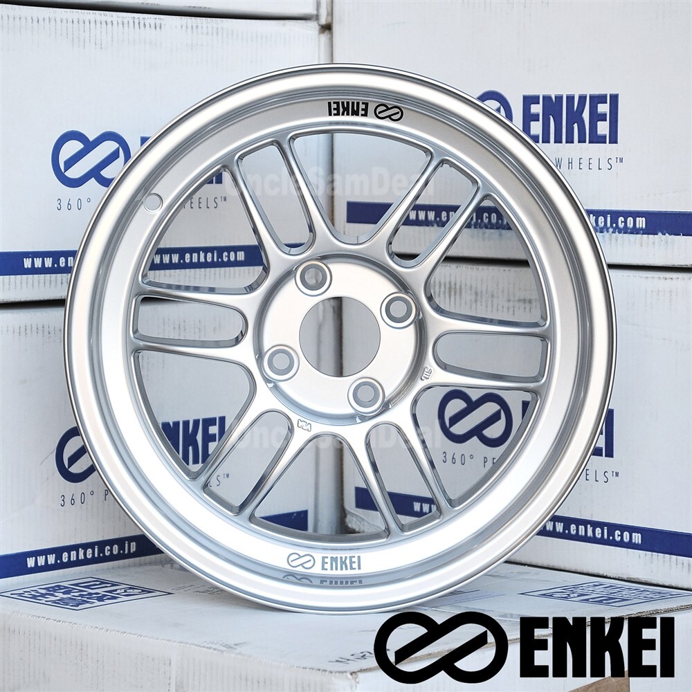 15x8 4x100 28 OFFSET ENKEI JAPAN RPF RPF1 SILVER 12 SPOKES