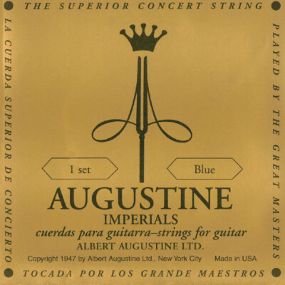 Augustine Blue Imperial Classical Acoustic Guitar Superior Concert Strings 