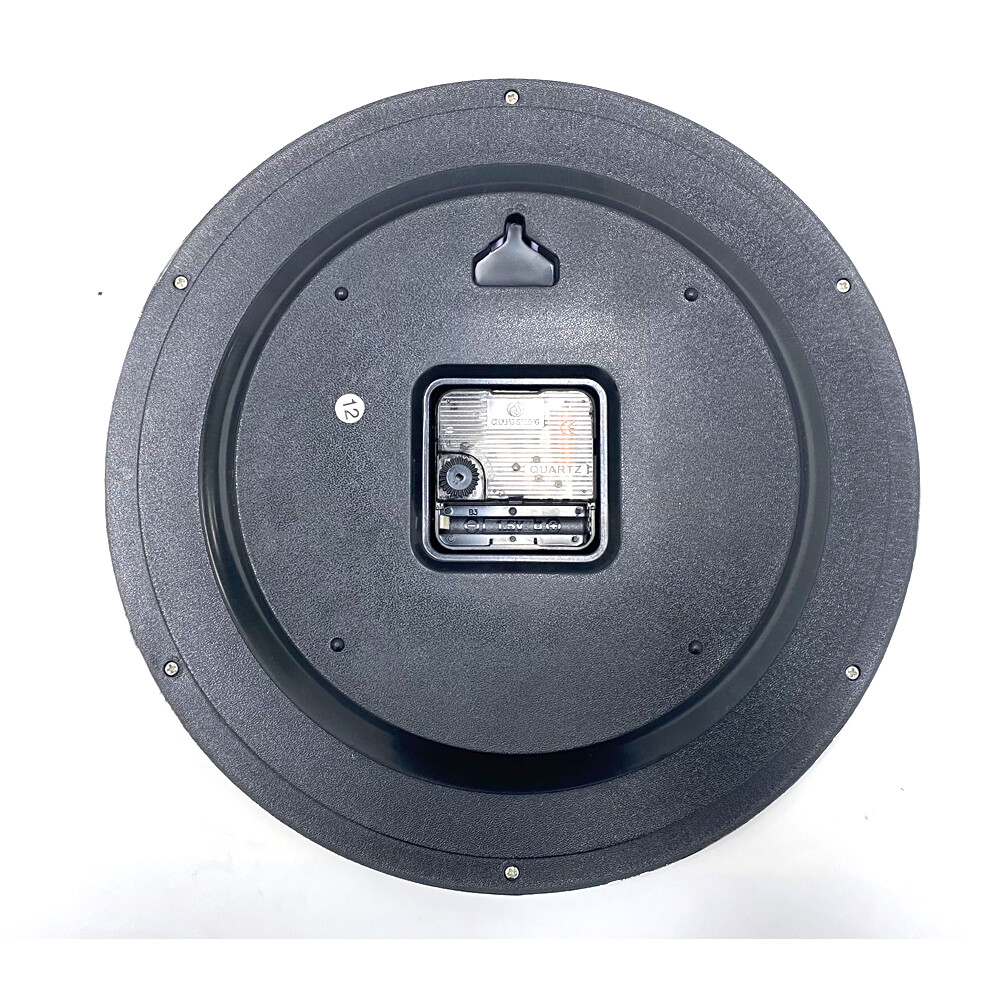 Large 12 inch Modern Battery Wall Clock Luminous Glow Night Light Quartz Silent