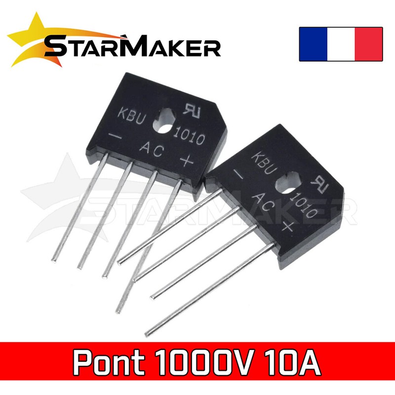 Kbu1010 Pont De Diodes Redresseur 1000v 10a - Bridge Rectifier