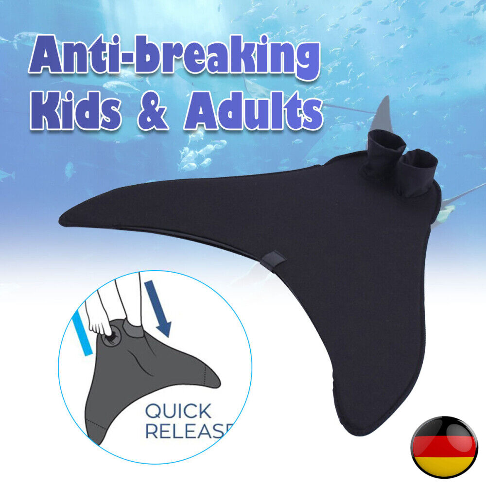 Kids Erwachsene Meerjungfrau Flossen Schwanz Schwimmflosse Monoflosse Schwimmen