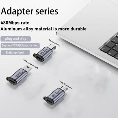 USB C to Mini USB2.0 Adapter Type C Female to Mini adapter Converts Male Z9Y3