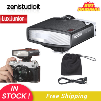 US Godox Lux Junior GN12 Retro Camera Flash Speedlite for Canon Sony Nikon Fuji