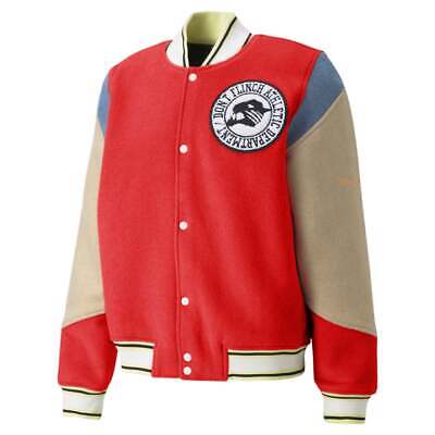 Puma Varsity Jacket Mens Red Casual Athletic Outerwear 532082-01