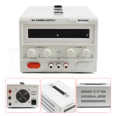 MP3020D 30V 20A DC Power Supply Variable Adjustable High Precision Digital Cord