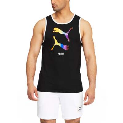 Майка мужская черная Puma Pride Scoop Neck 532891-01