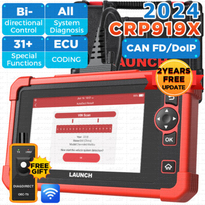 LAUNCH X431 CRP919X Bidirectional OBD2 Scanner Full System Diagnostic Key Coding