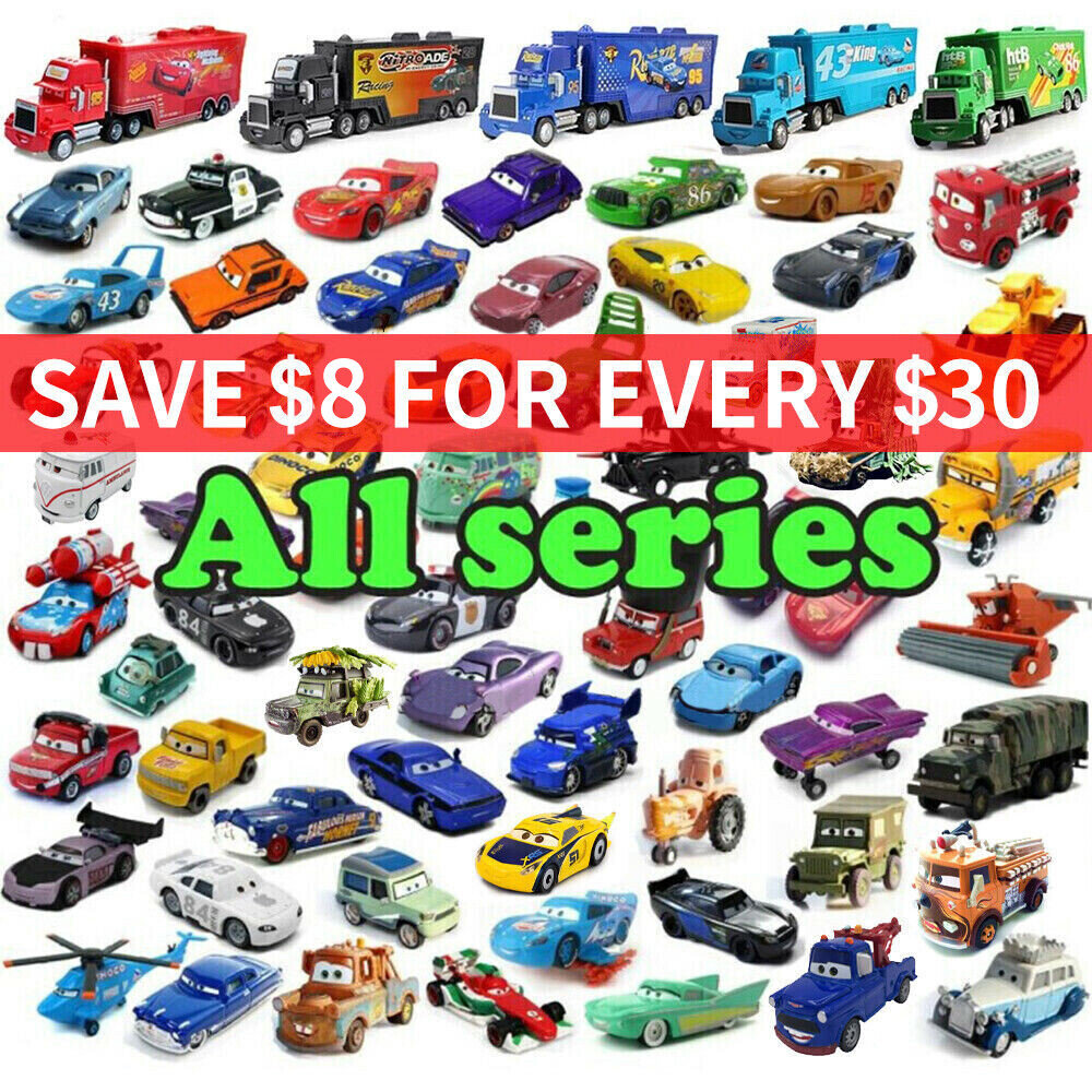 S Lot Lightning Mcqueen 1:55 Diecast Model Car Toy Boy Kids 