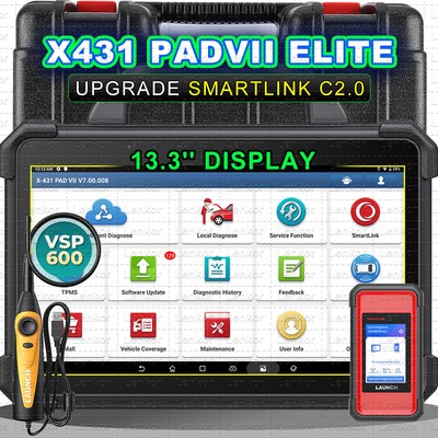 LAUNCH X431 PAD VII ELITE PAD7 Car+Truck Heavy Duty ADAS Diagnostic Scanner Tool