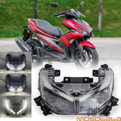 Motorcycle LED Headlight Projector Assembly For Yamaha NVX155 Aerox155 2015-2019