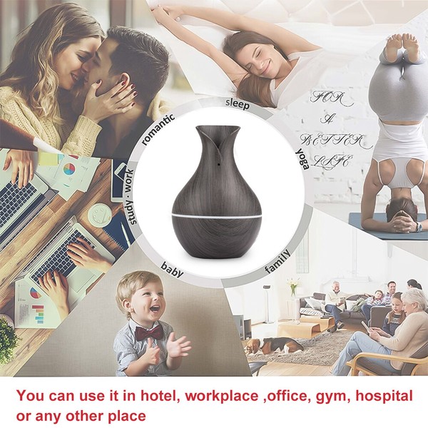Versatile aroma diffuser in various lifestyle settings.