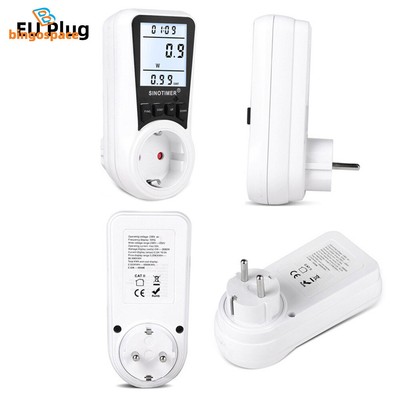Electricity Energy Power Voltage Current Meter Monitor Socket Plug LCD Backlight