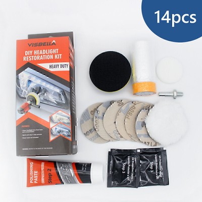 VISBELLA Headlight Restoration kit Car Lamp Lens Cleaning Restoration