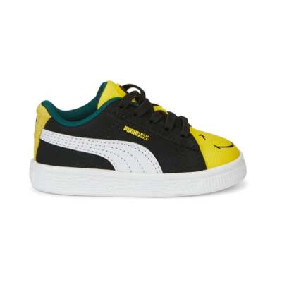 

Puma Smileyworld X Suede Slip On Toddler Boys Черные кроссовки Повседневная обувь 38613, Черный, Puma Smileyworld X Suede Slip On Toddler