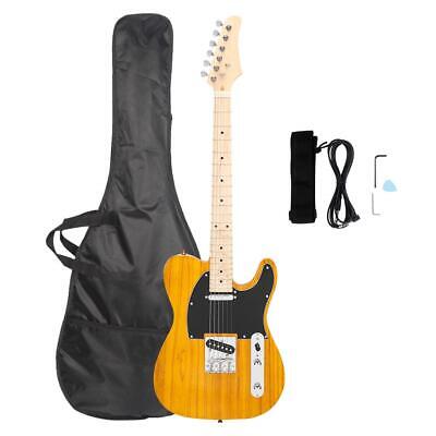 Glarry GTL Maple Fingerboard 39'' Electric Guitar Gigbag Right Handed Yellow