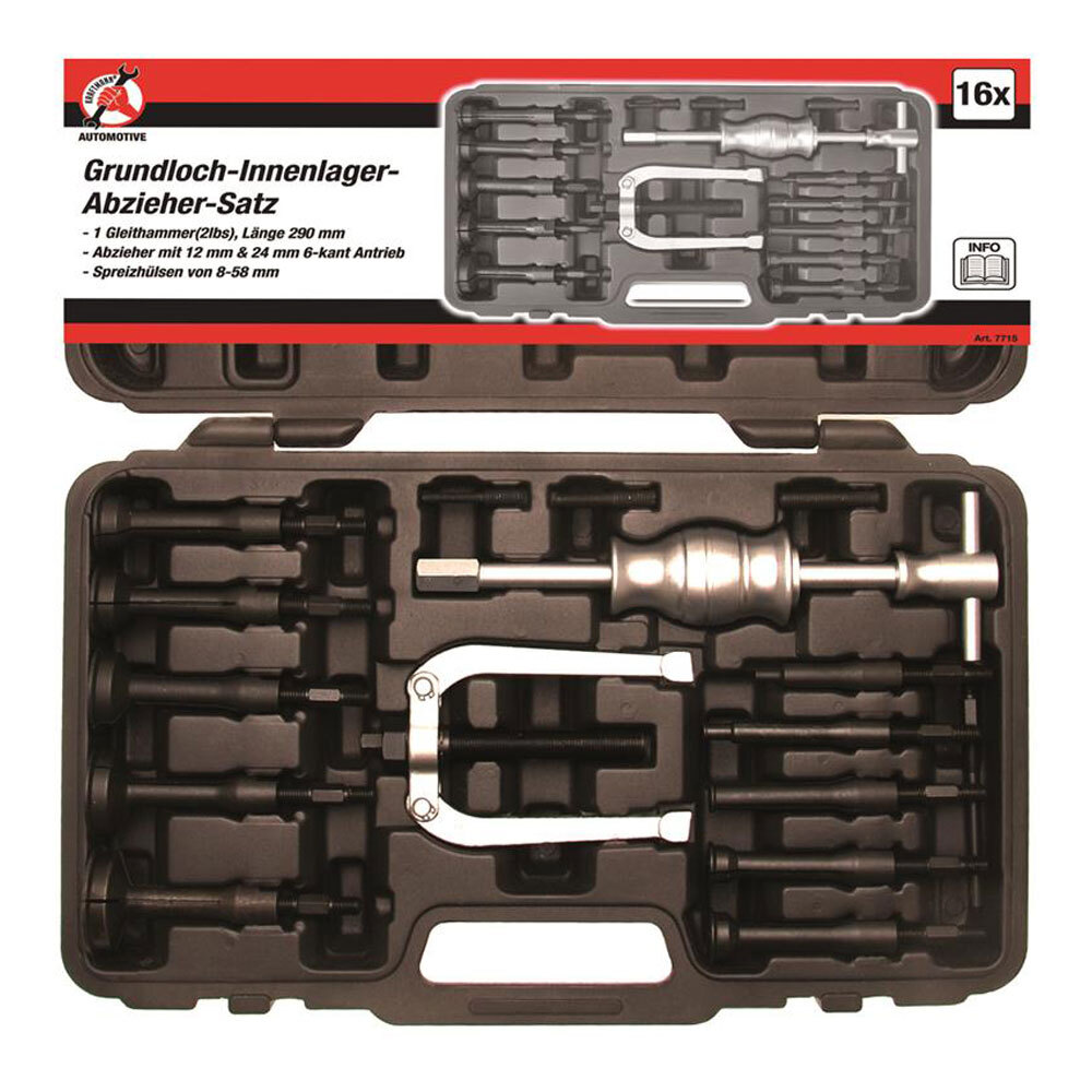 BGS-7715 I Grundloch-Innenabzieher-Satz 16-tlg.
