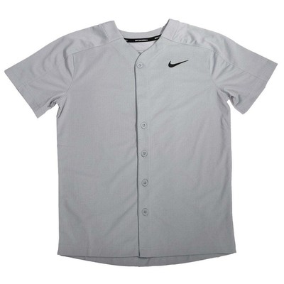

Nike Full Button Vapor Baseball Jersey Youth Boys Size  Casual Tops BQ6428-058, Черный, Nike Full Button Vapor Baseball Jersey Youth