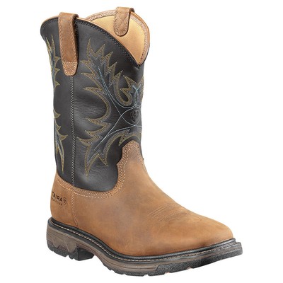 

Мужские ботинки Ariat WorkHog с квадратным носком H2O со стальным носком, Коричневый