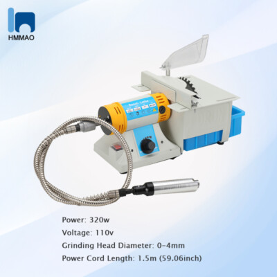 Small Electric Table Saw Grinder Desktop Wood Grinding Polishing Machine 320W