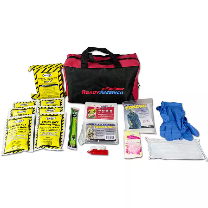 1 Person 3 Day Emergency Survival Kit 72 Hour Disaster Supply Bag with Tote