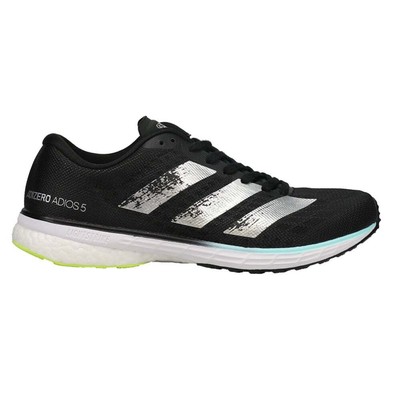 

adidas Adizero Adios 5 Беговые женские черные, серебряные кроссовки Спортивная обувь FY0, Black;silver, adidas Adizero Adios 5 Running