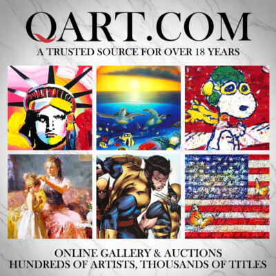 Peter Max "Flowers" Framed Hand Signed Offset Lithograph Art