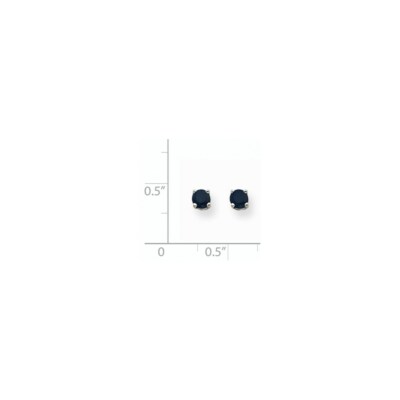 Pre-owned Superdealsforeverything Real 14kt White Gold Sapphire Earrings
