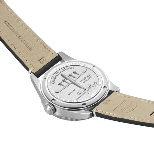 Pre-owned Luminox Constellation Automatic Black Dial Leather Band Men's Watch Xa.9601