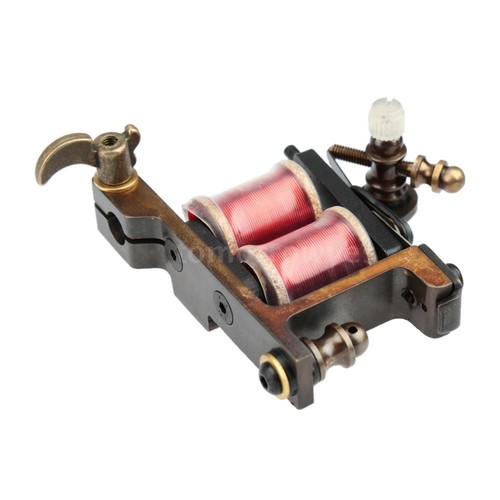 Stigma Hyper V3 Tattoo Machine. Pink. With Fk Irons Dark Lab Grip