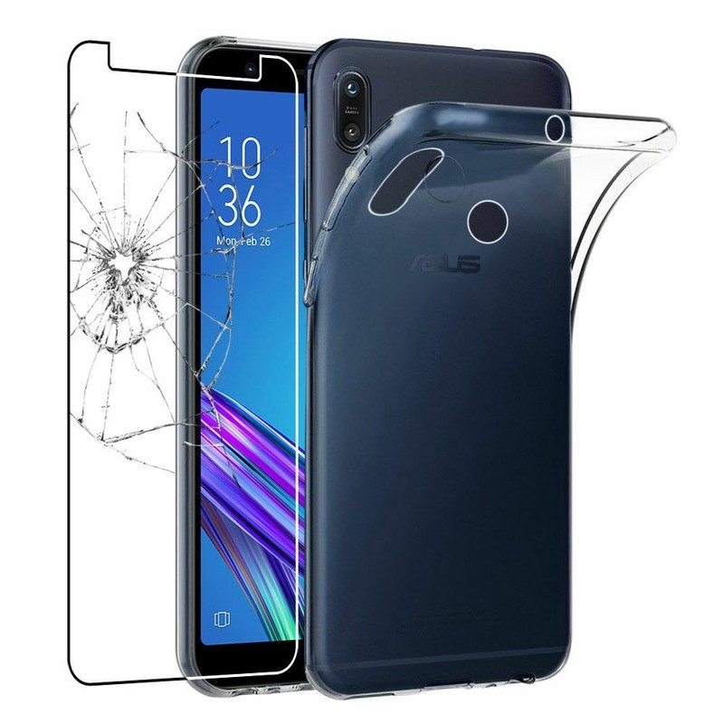 Coque Asus Zenfone Max M1 Zb555kl Etui Housse Silicone Ultra Fine + Verre TrempÃ©