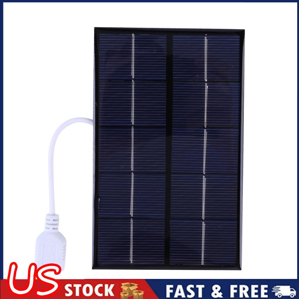 USB Solar Panel 5W 5V DIY Solar Charger 88x142mm for 3-5V Battery/Mobile Phone