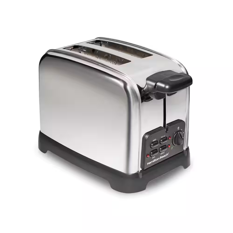 Hamilton Beach Toaster 2 Slice Stainless Steel 850W Wide Slot Bagel Auto Shutoff