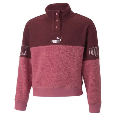 Толстовка Puma Power Winterized Turtle Neck для девочек фиолетовая 67020945