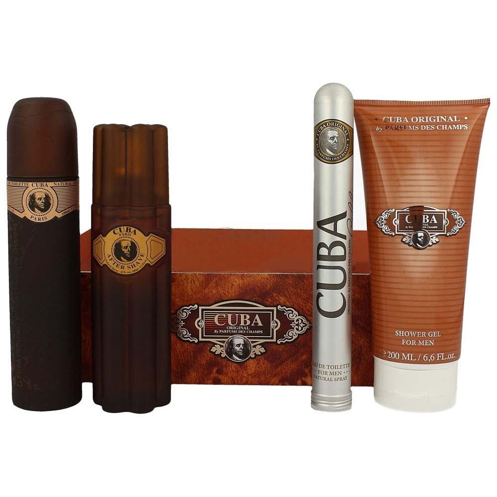 Cuba Gold Set Edt 100 ml + Edt 35 ml + Afer Shave 100 ml + Shower Gel 200 ml