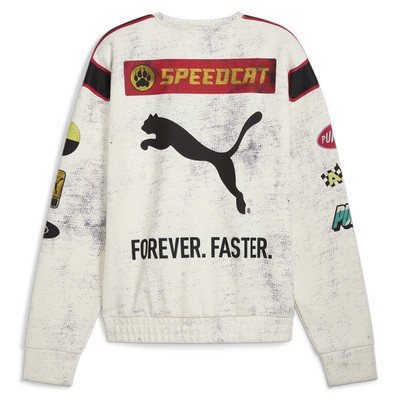 Pre-owned Puma Mia X Crew Neck Long Sleeve Sweatshirt Mens White 63104265