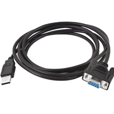 6FT RS232 DB9 9Pin Female to USB 2.0 A Male Serial Cable Adapter Converter Cord