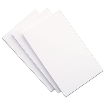 Universal 47205 3'' x 5'' Index Cards - Unruled, White (500/PK) New