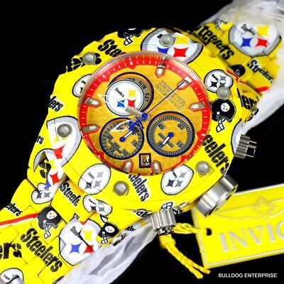 Pre-owned Invicta Nfl Reserve Subaqua Specialty Pittsburgh Steelers Hydroplated Watch