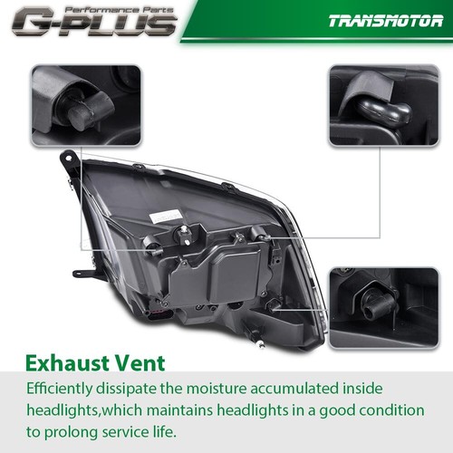 Fit For 2013-2018 Dodge Ram 1500 2500 3500 Chrome Projector Headlights w/LED DRL